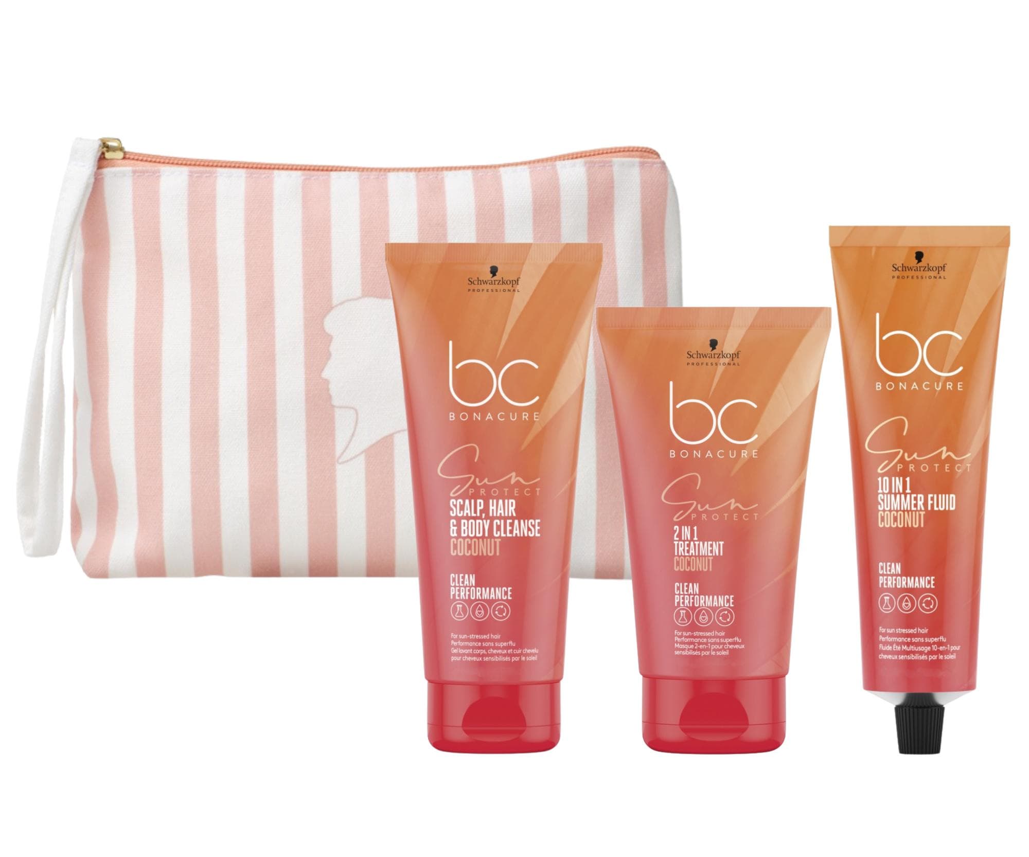 BC Bonacure Sun Protect Sun Pouch zestaw z fluidem 10‑w‑1