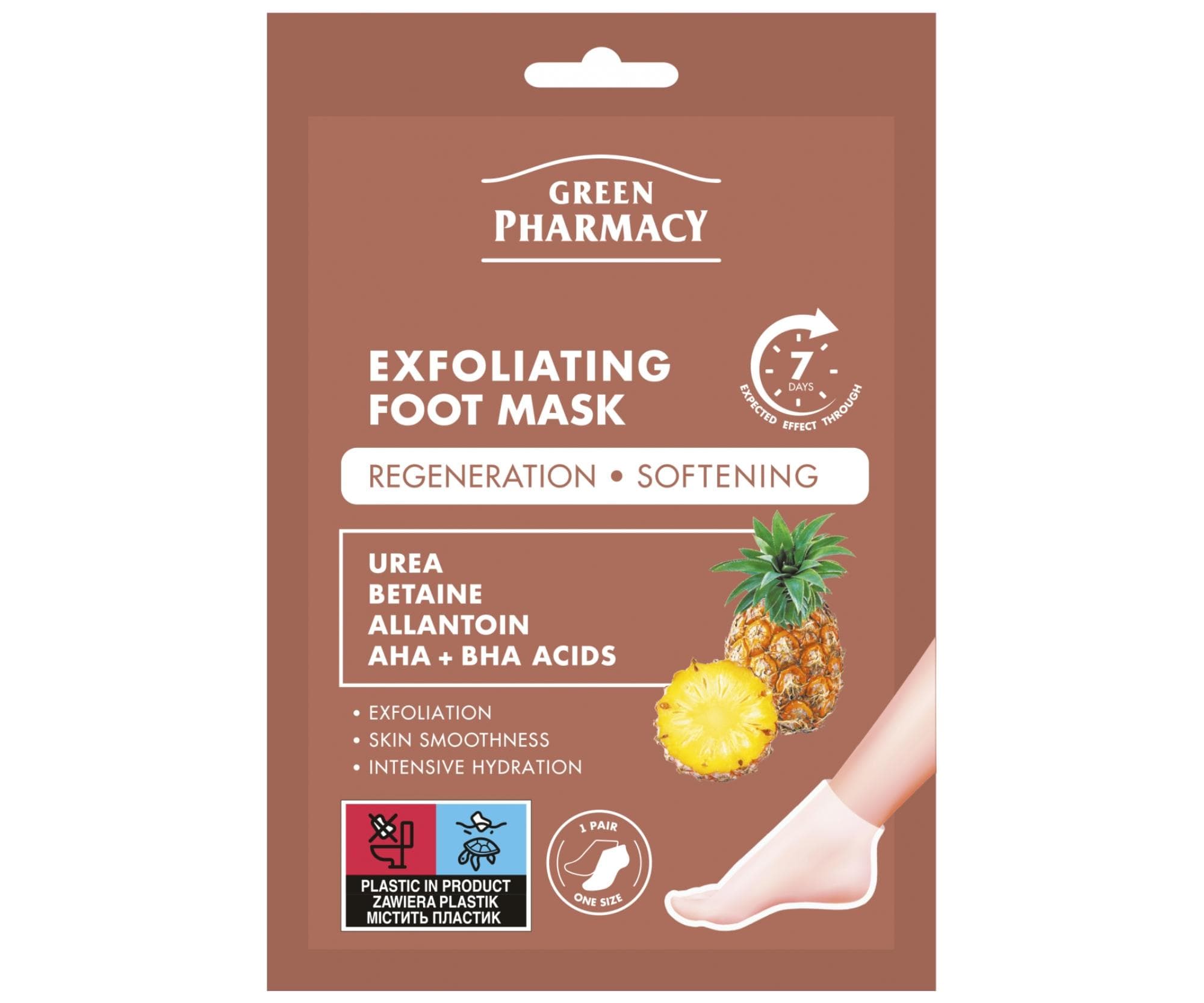 Foot Care Exfoliating Foot Mask regeneracyjna maska do stóp i paznokci