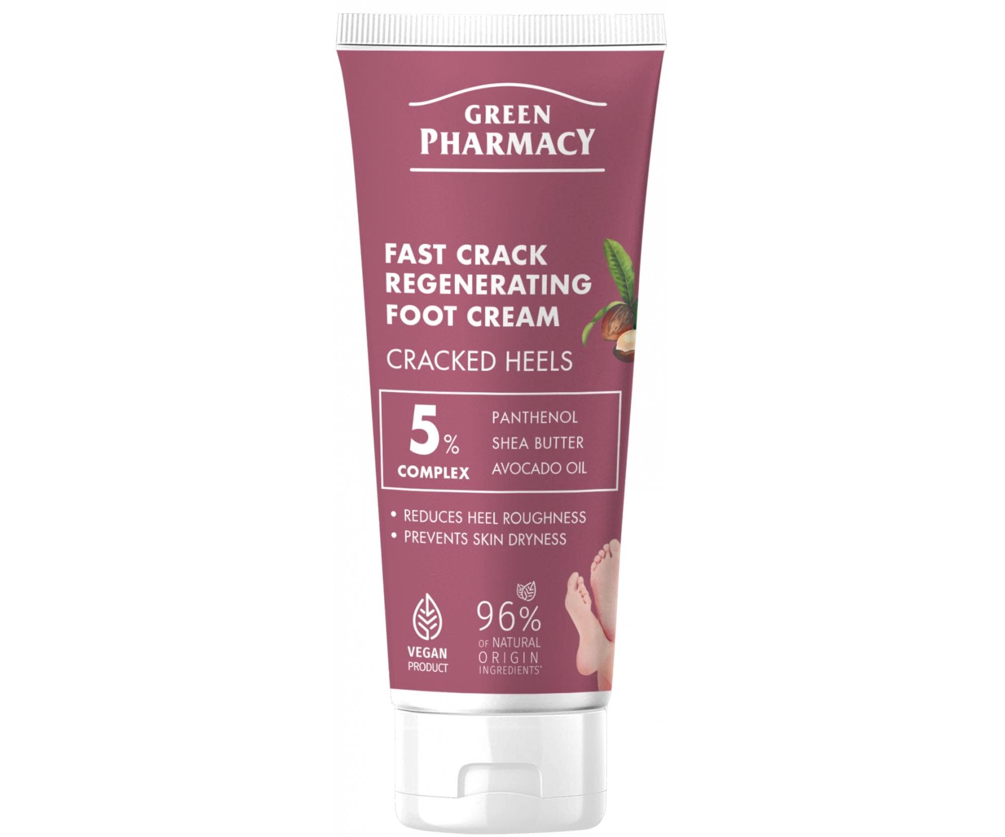 Krem regenerujący do stóp Green Pharmacy Fast Crack Regenerating Foot Cream -