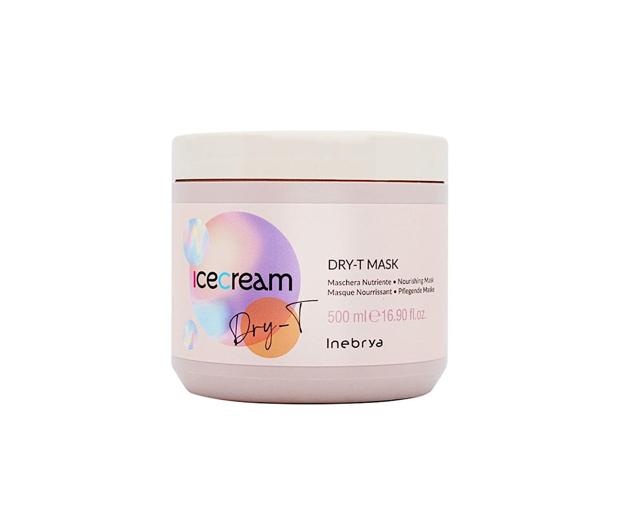 Odżywcza maska do włosów suchych i puszących się Inebrya Ice Cream Dry-T Mask -