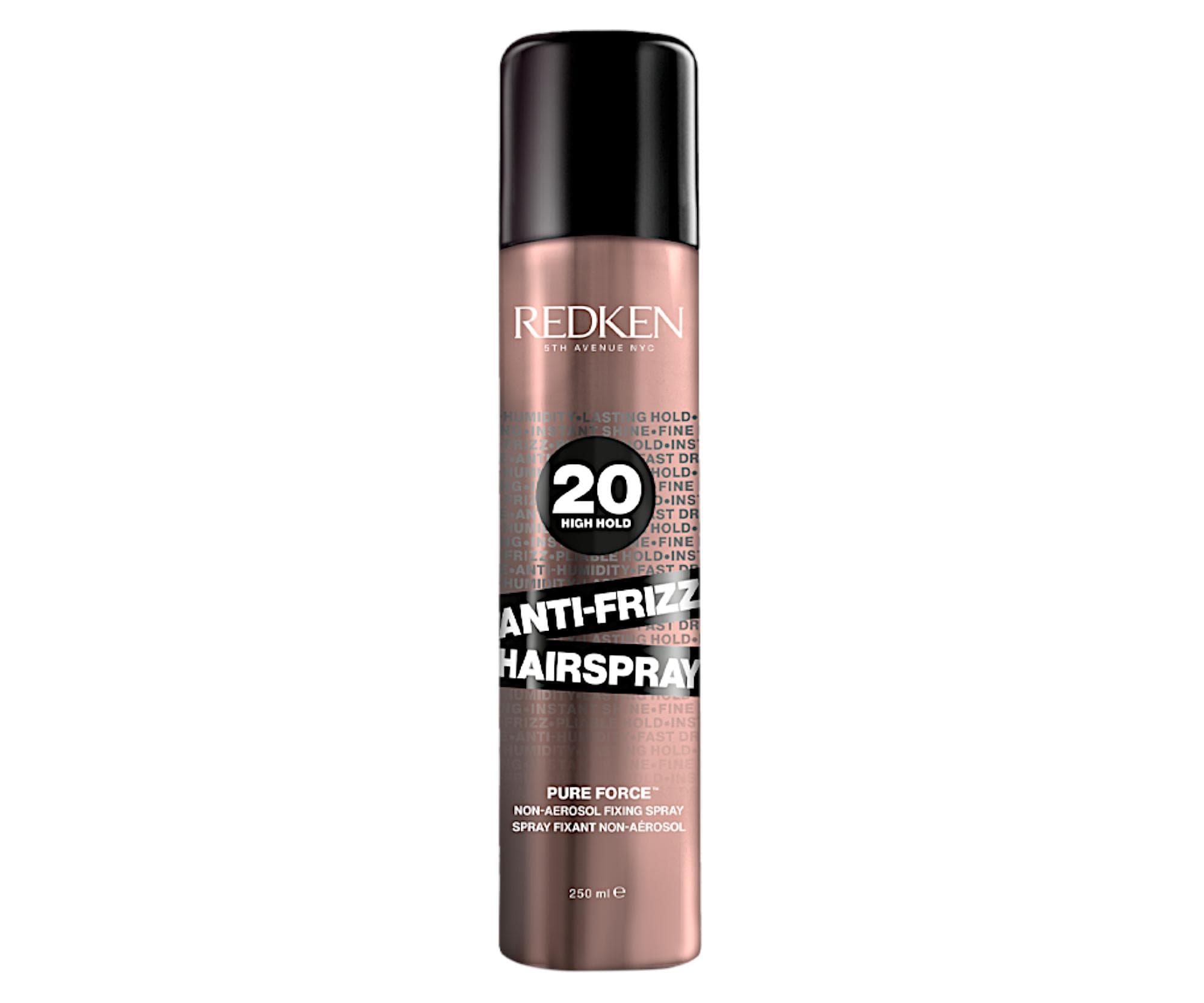 Lakier przeciw puszeniu się włosów bardzo mocno utrwalający Redken Anti-Frizz Hairspray -