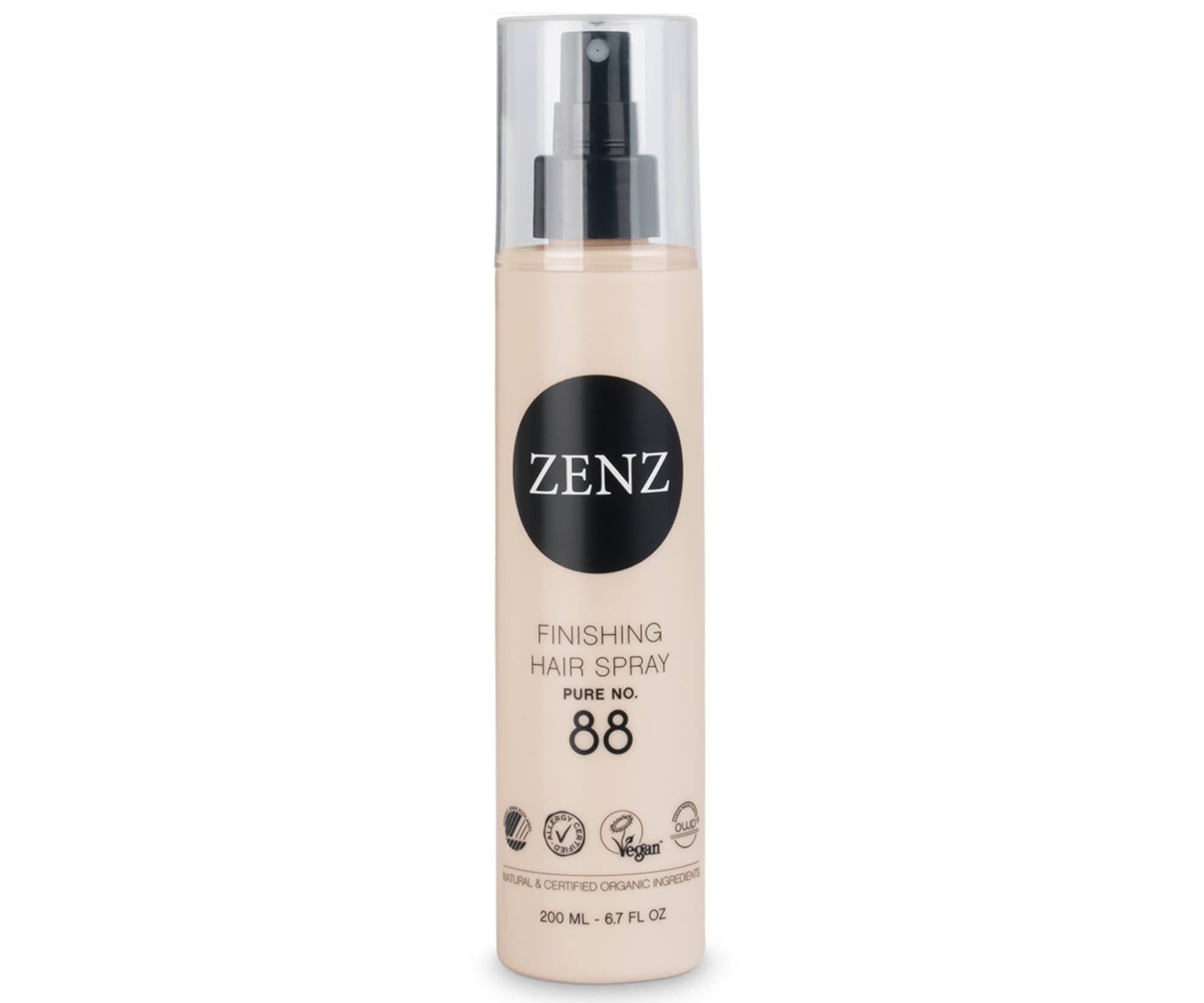 Lakier do włosów mocno utrwalający Zenz Finishing Hair Spray Pure No. 88 -