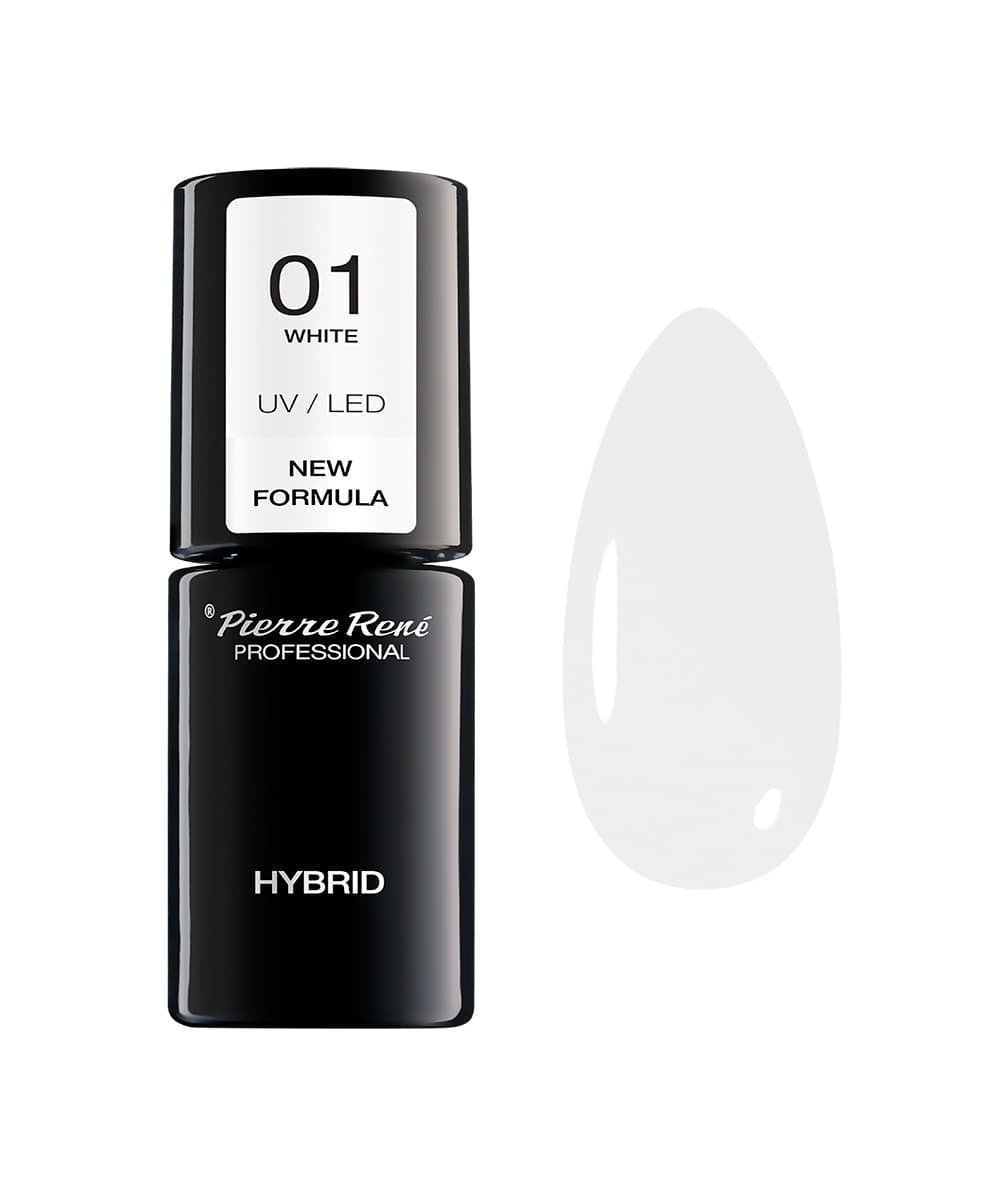 Lakier do paznokci hybrydowy 01 WHITE